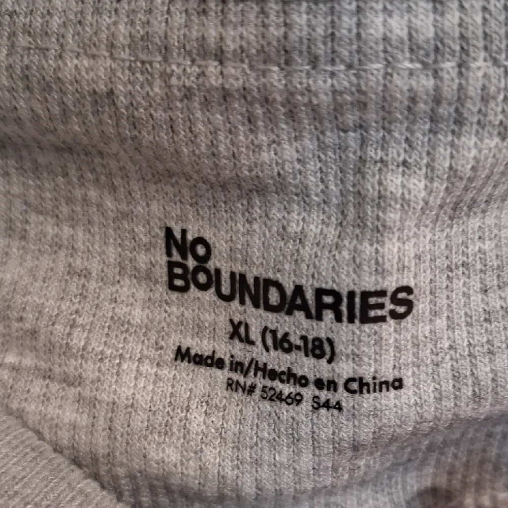 No Boundaries Heather Gray Knit Fabric - Picture 2 of 4